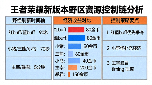 王者荣耀新版本野区资源控制链分析焦点图